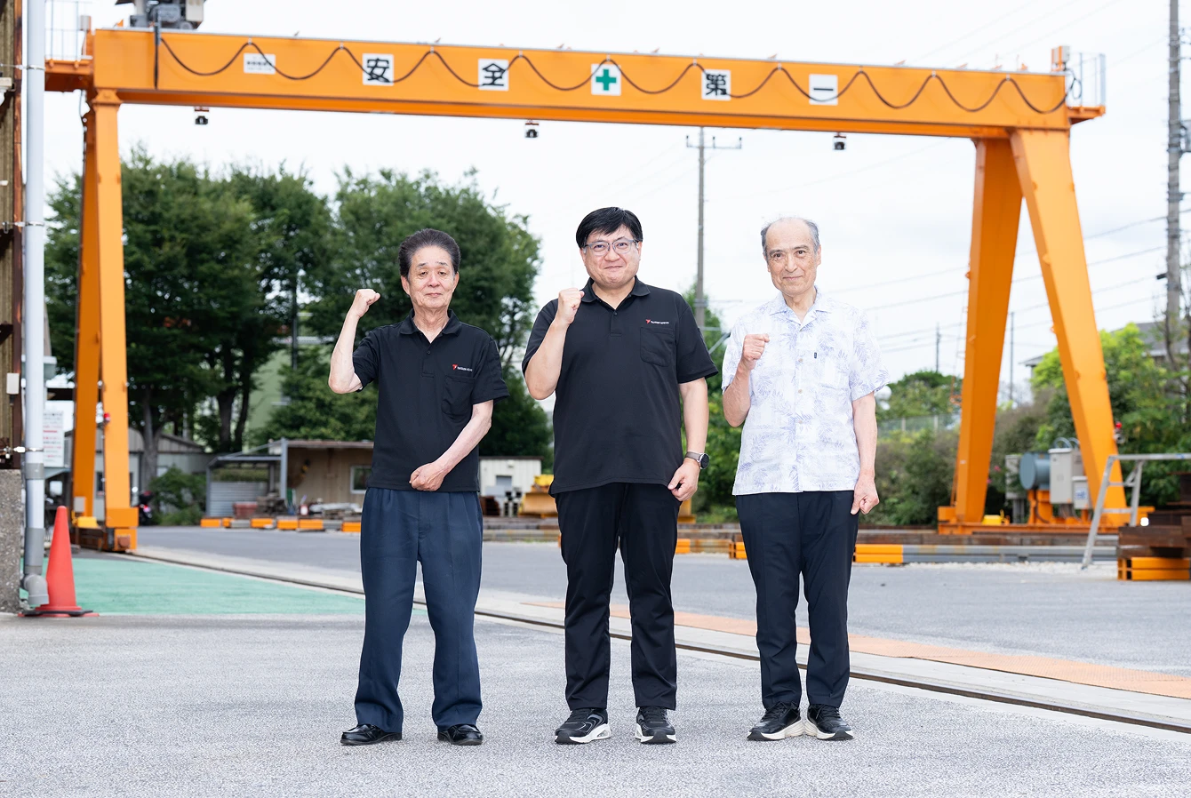 大進工業株式会 代表取締役 齊藤仁道さん、顧問 伊藤敏彦さん、相談役 齊藤武夫さんの写真